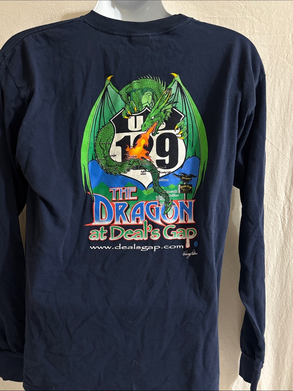 The Dragon  Deal's Gap Long Sleeve Tee motorcycle resort, Dragons tail. Biker  O